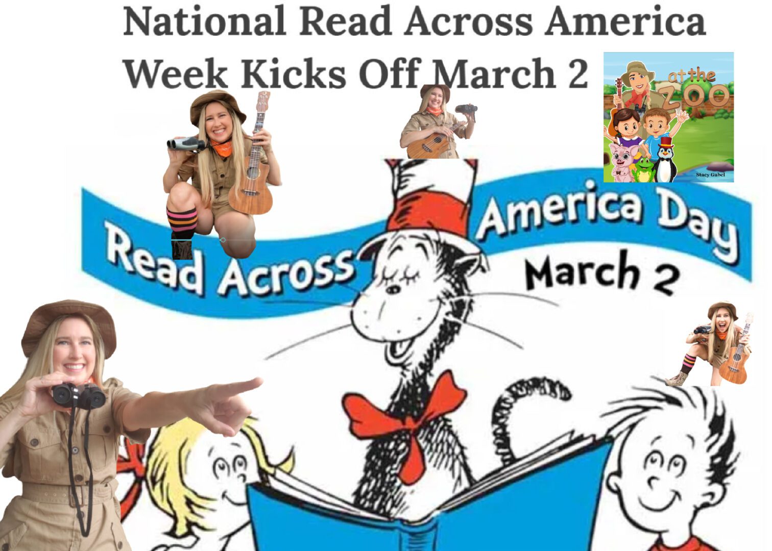 A poster of the national read across america week kicks off march 2.
