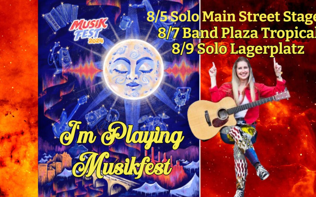 8/5 + 8/7 + 8/9 🎶 Stacy Gabel Music Solo & Band at Musikfest Bethlehem – PA