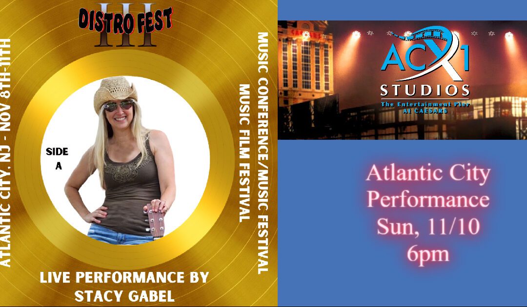 Stacy Gabel Performance on the Caesars Entertainment Pier at ACX1 Studios for Distro Fest 3 in Atlantic City, NJ